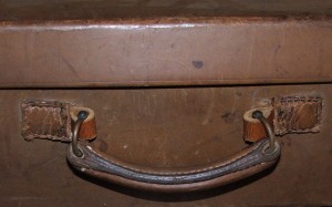 Handle repaired and handstitched onto Leather Case