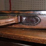 Handle Repaired and handstitched onto Gun Case