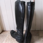 New Zips Handstitched into Long Riding Boots