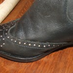 Seam on Boot Handstitched