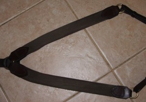 New elastic hand stitched onto breastplate martingale